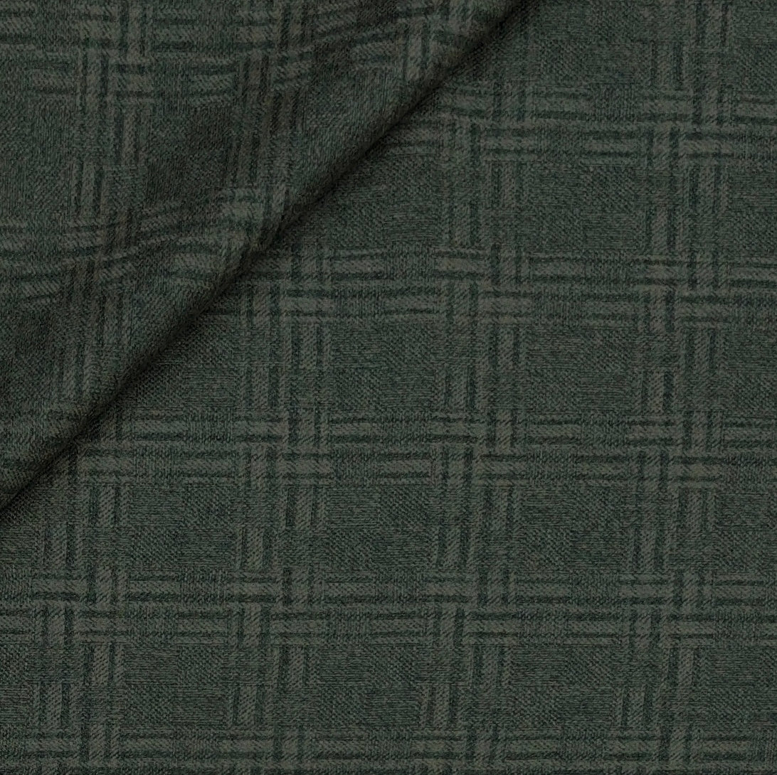 Tweed Blazer Fabric Reid N Taylor 100% Wool Broad Check Colour Forest Green
